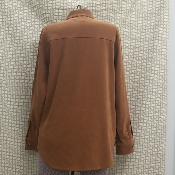 Talbots Camel button down top - Picture 2 of 5